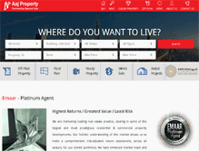 Tablet Screenshot of aajproperty.com